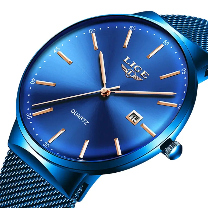 Relógio azul para masculino