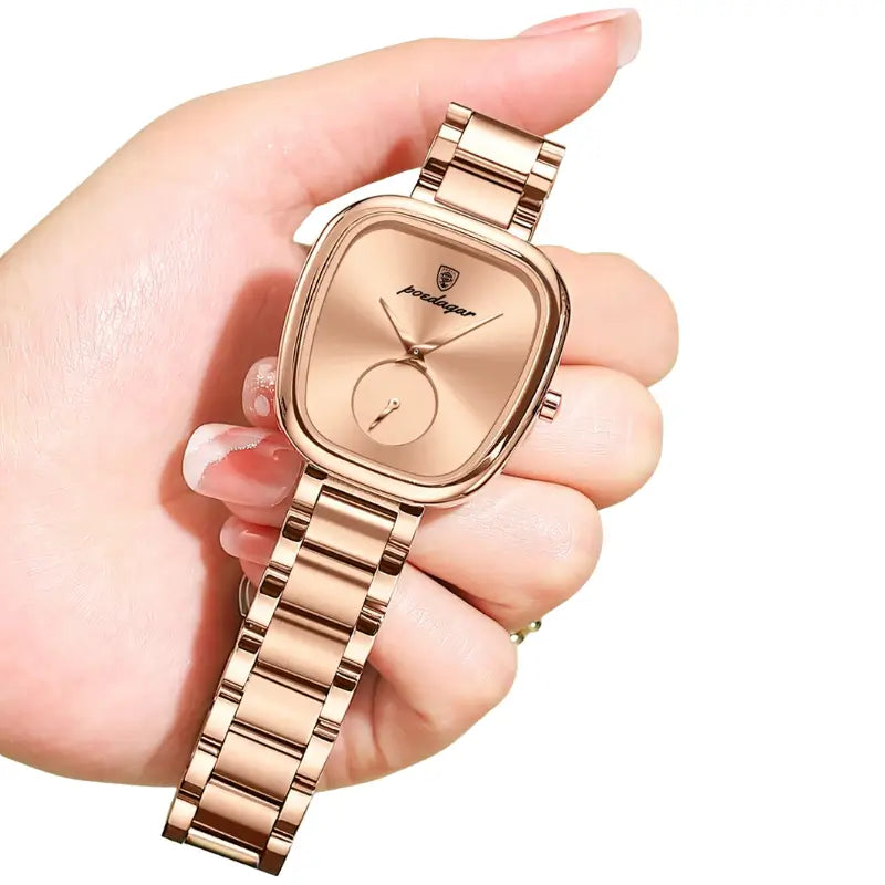 Relógio rosa gold para mulher
