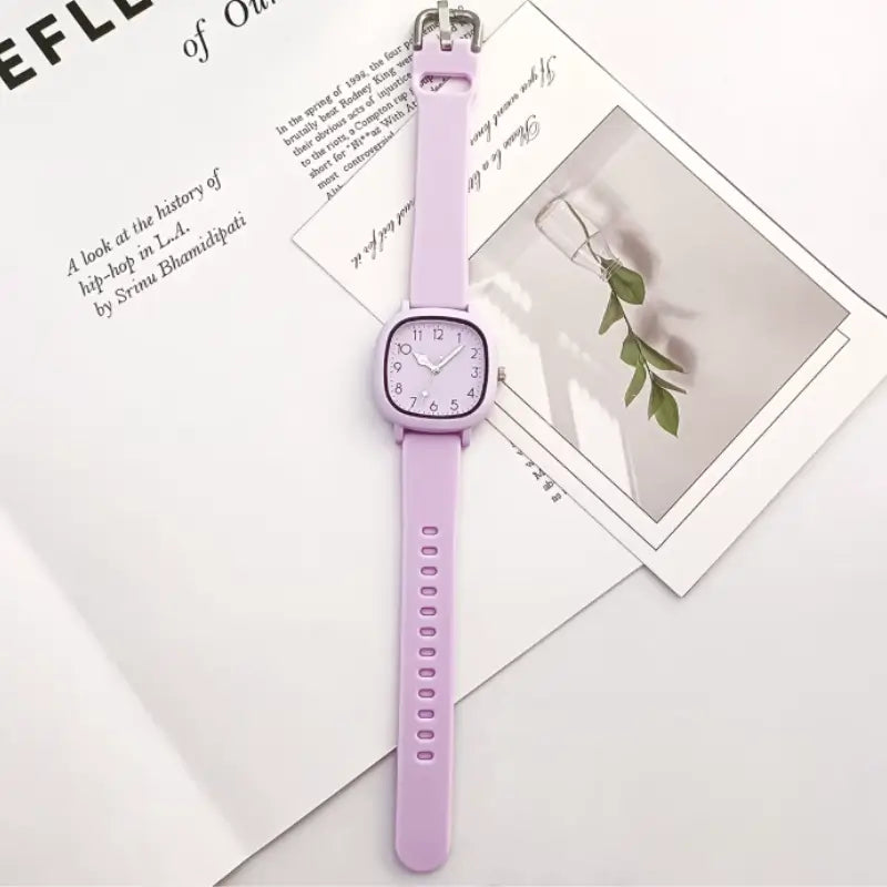 Relógio roxo para mulher
