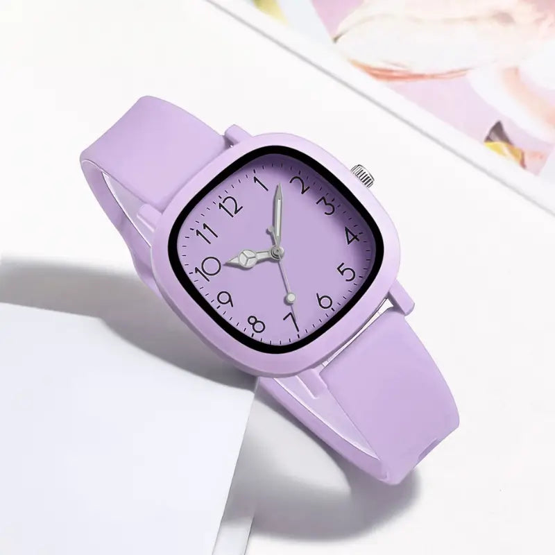 Relógio roxo para mulher