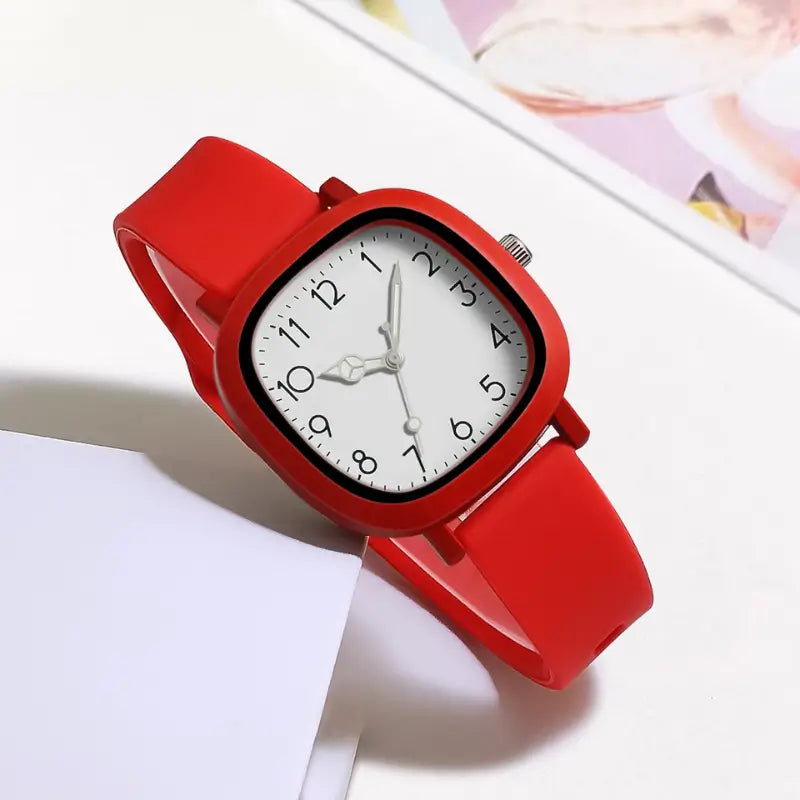 Relógio vermelho para mulher