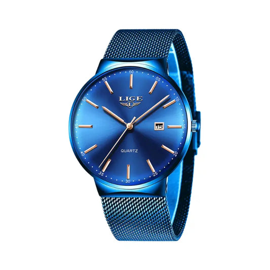 Relógio azul para masculino