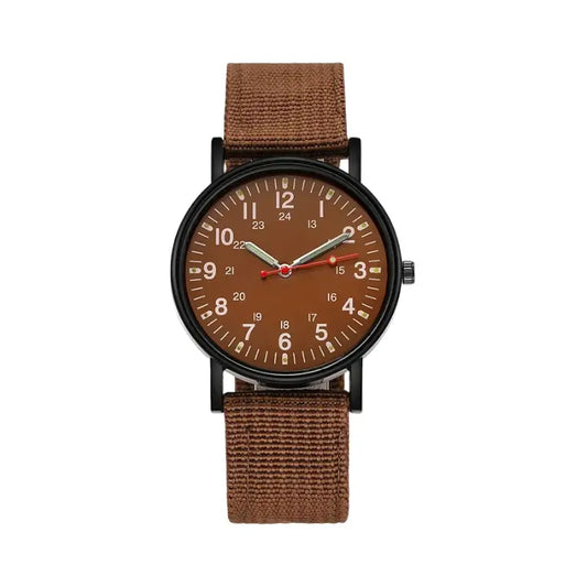 Relógio para homem com bracelete marrom