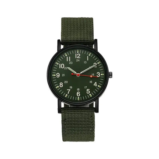 Relógio para homem com bracelete verde