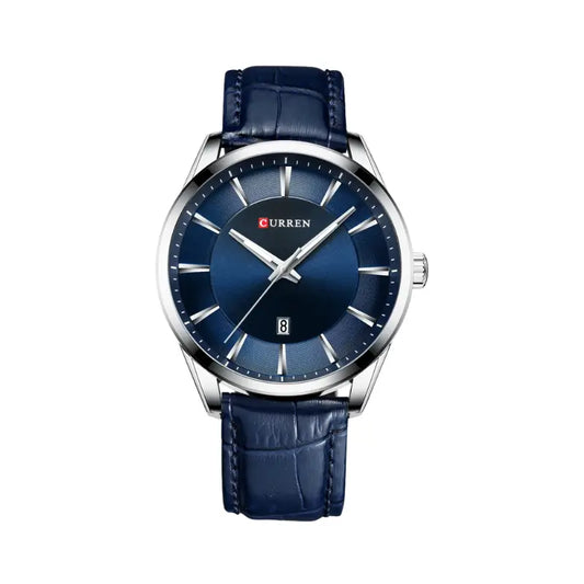 Relógio moderno azul para masculino