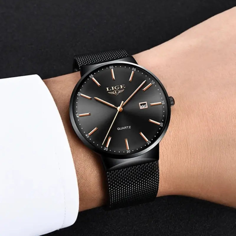 Relógio preto para masculino
