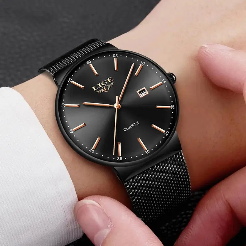 Relógio preto para masculino