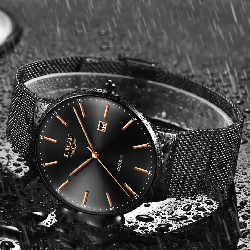 Relógio preto para masculino