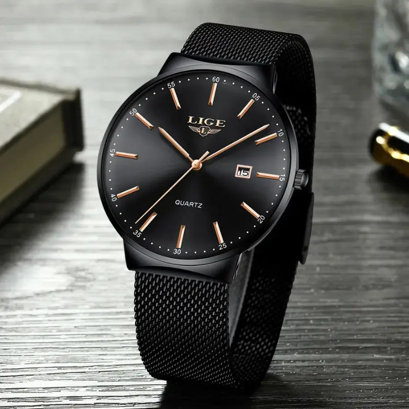 Relógio preto para masculino